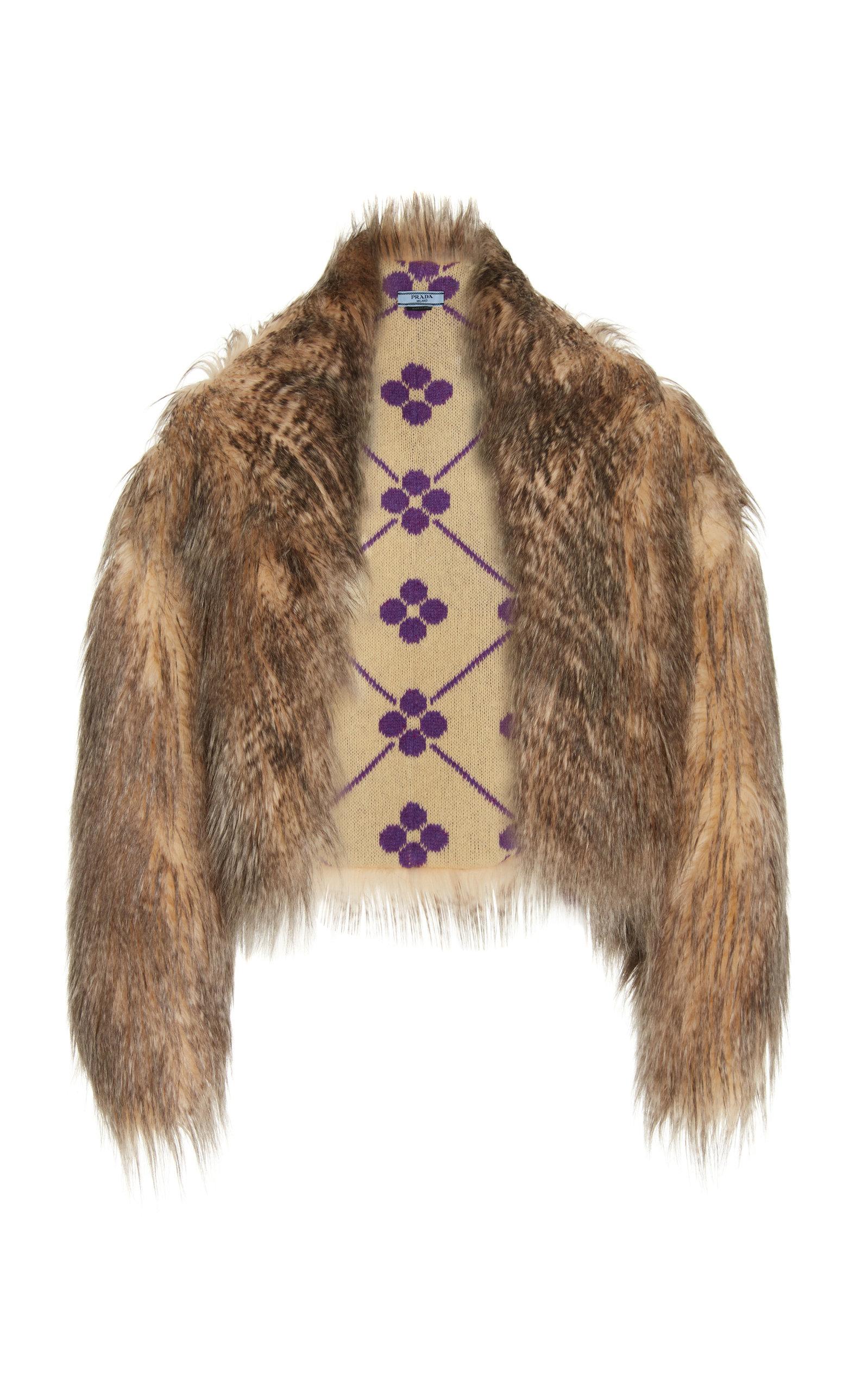 Prada fur scarf sale