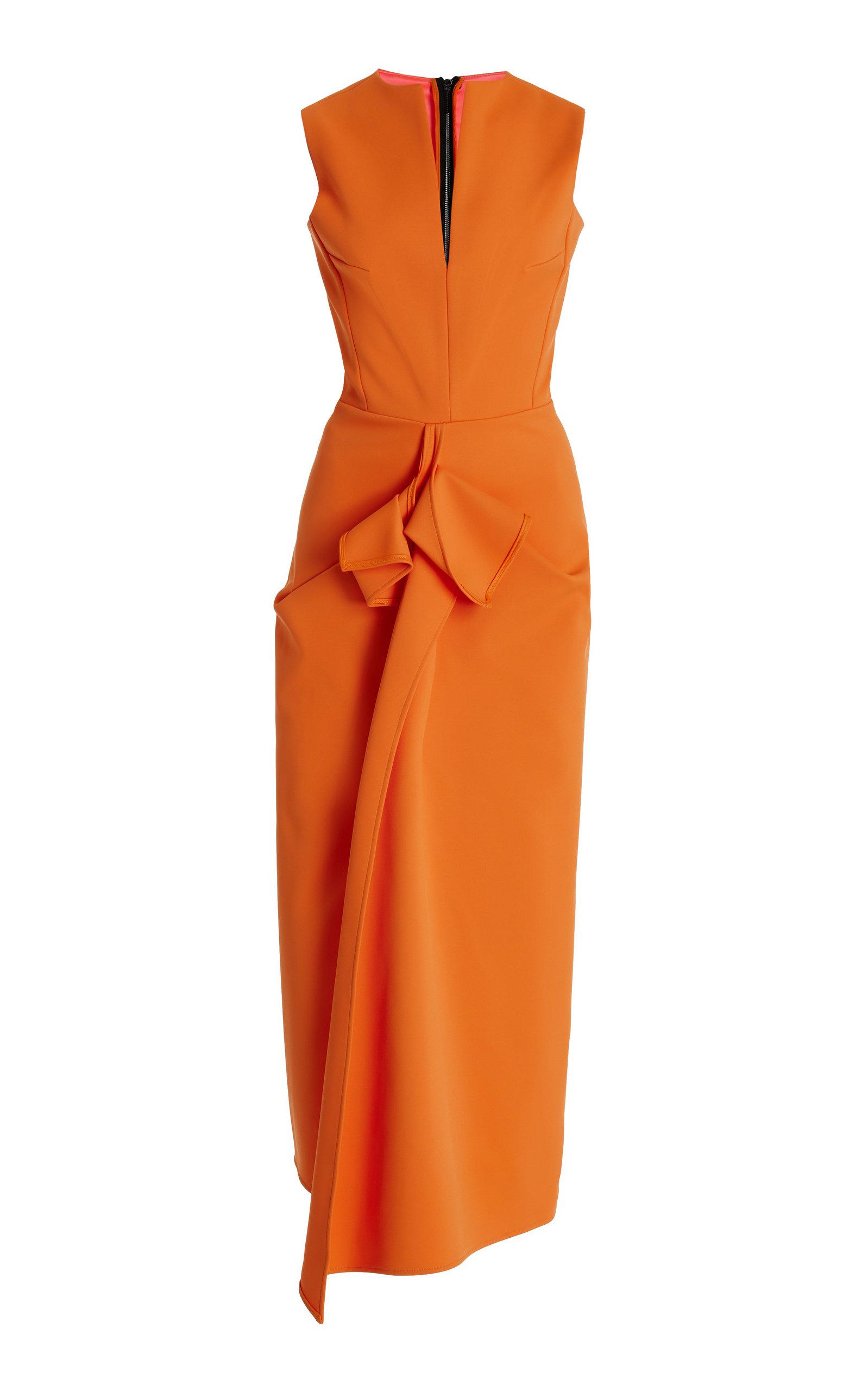 Maticevski Denote Midi Dress in Orange | Lyst