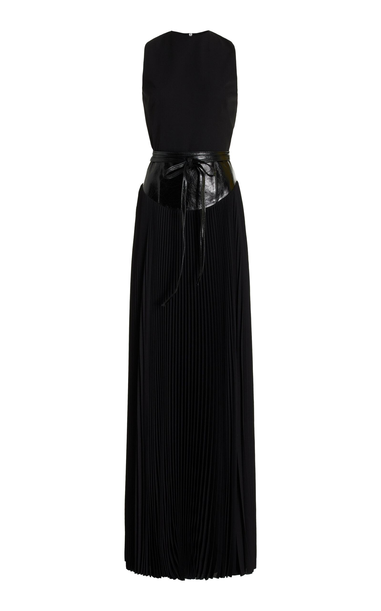 Brandon maxwell cheap pleated dress