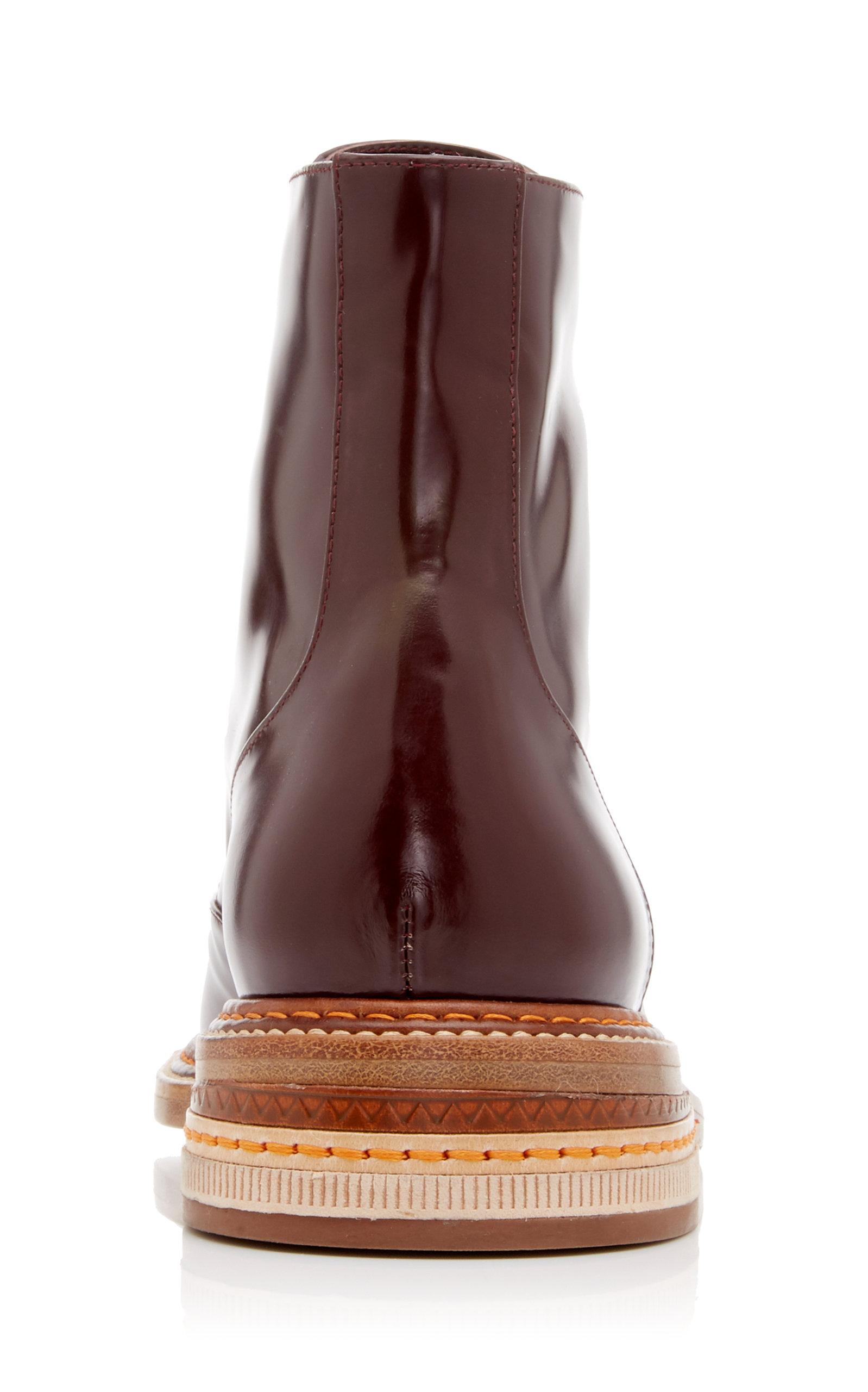 Gabriela Hearst Robin Patent Leather Boots in Burgundy (Brown) Lyst