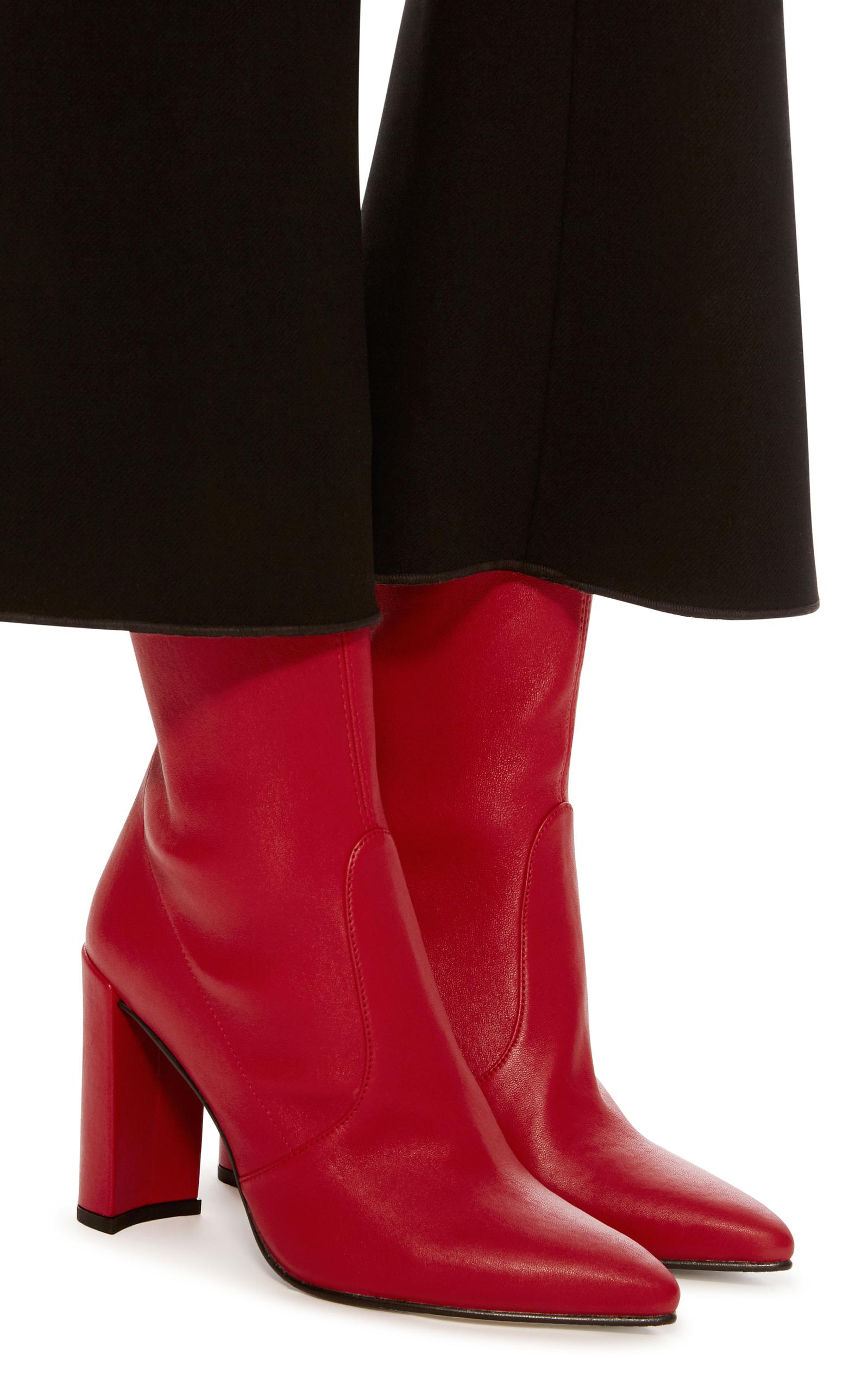 stuart weitzman red boots
