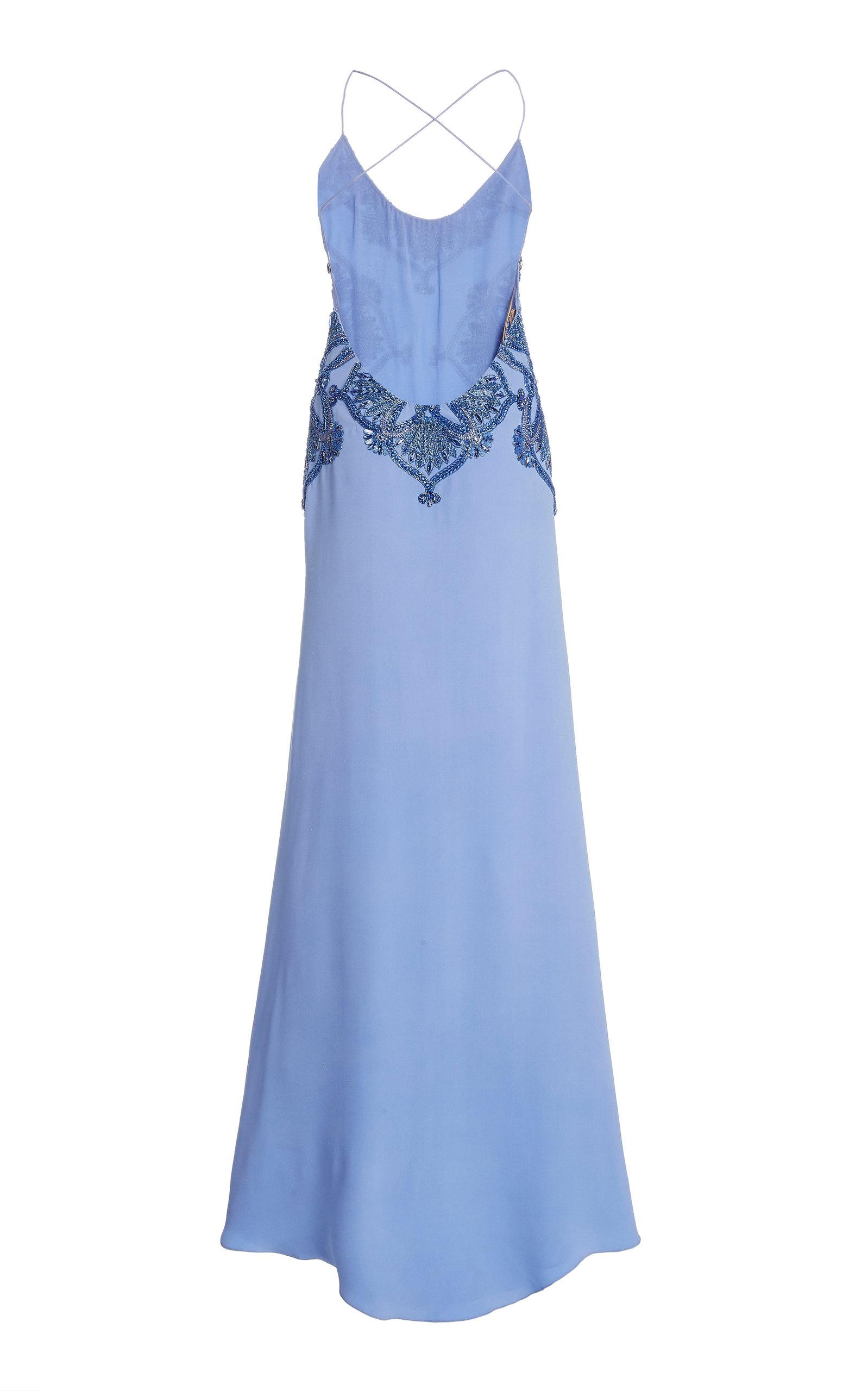 blue ring dress Cucculelli Shaheen Iris Woven Rings Poplin Square Neck Puff Women's size:26 meet-day Fashion nova Featuring spaghetti straps and