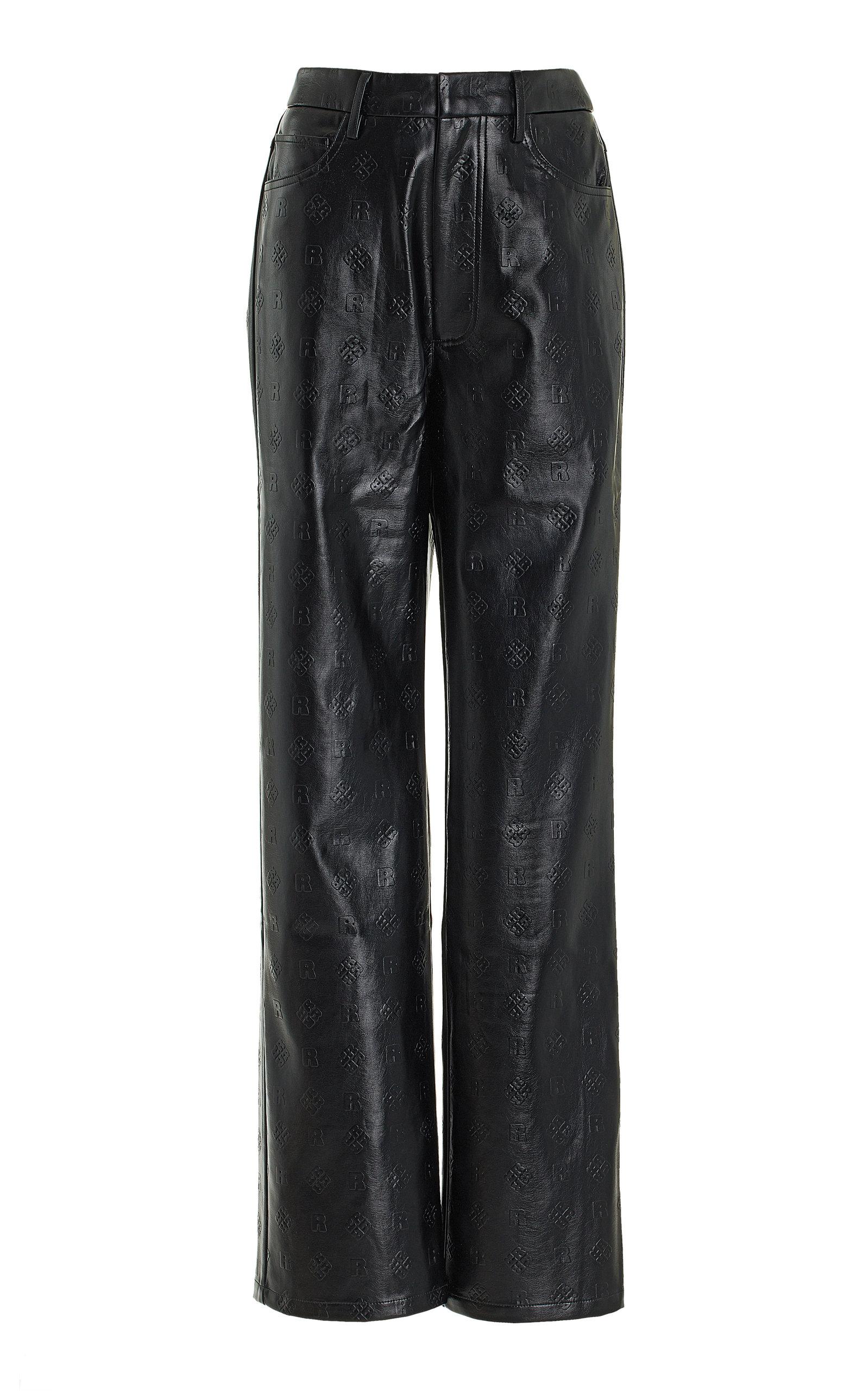 ROTATE BIRGER CHRISTENSEN Rotie Logo-embossed Faux Leather Pants in ...
