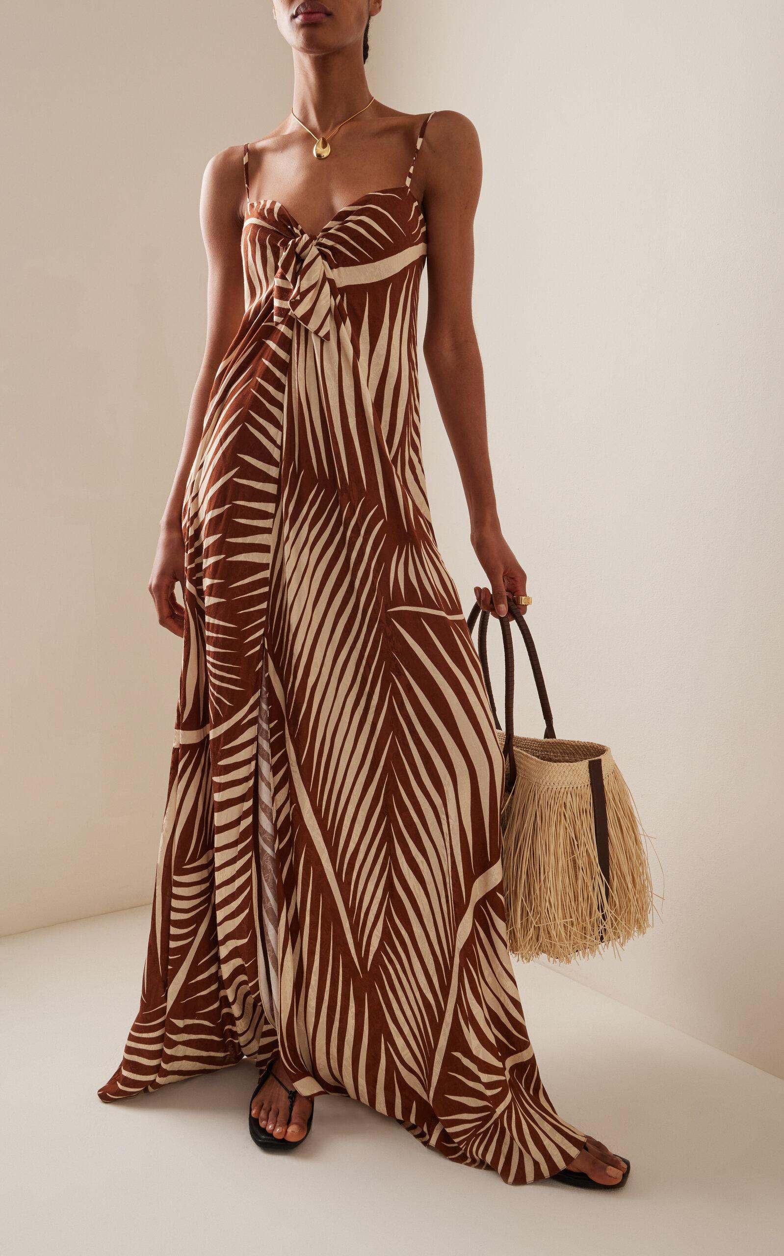 johanna ortiz brown dress Johanna Ortiz Nuevo Destino Cover Up Midi Skirt main image 0