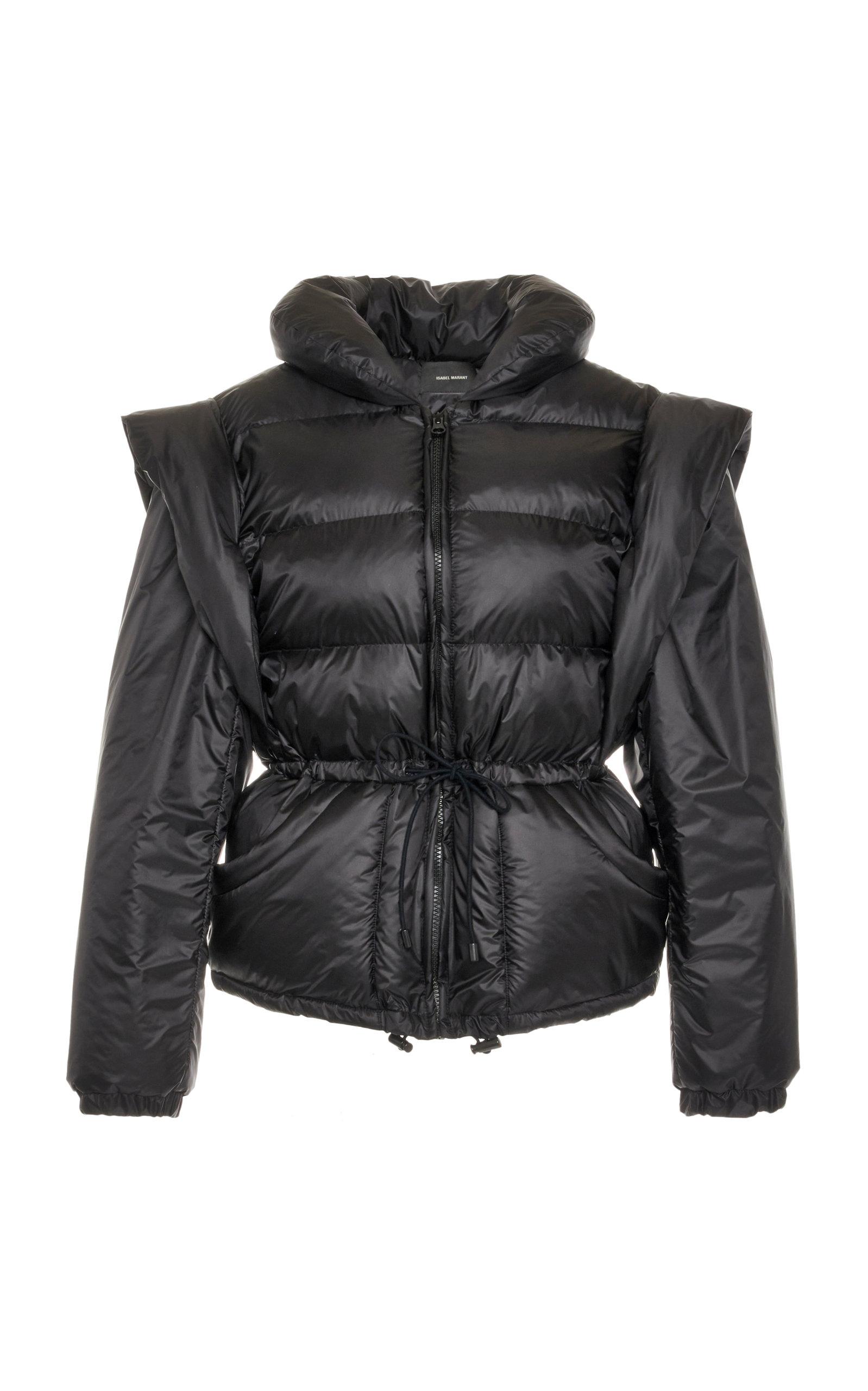 Isabel Marant Darsha Convertible Puffer Jacket in Black | Lyst
