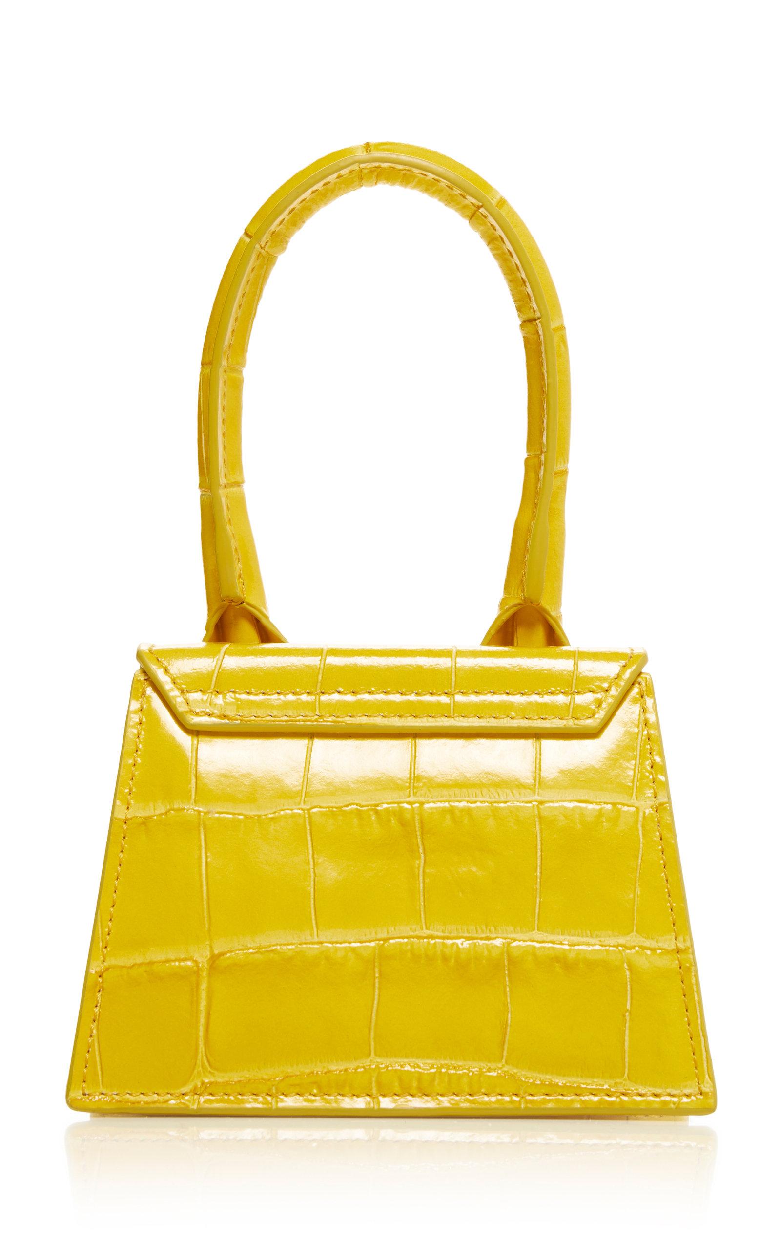 Jacquemus Le Chiquito Leather Mini Bag in Yellow | Lyst