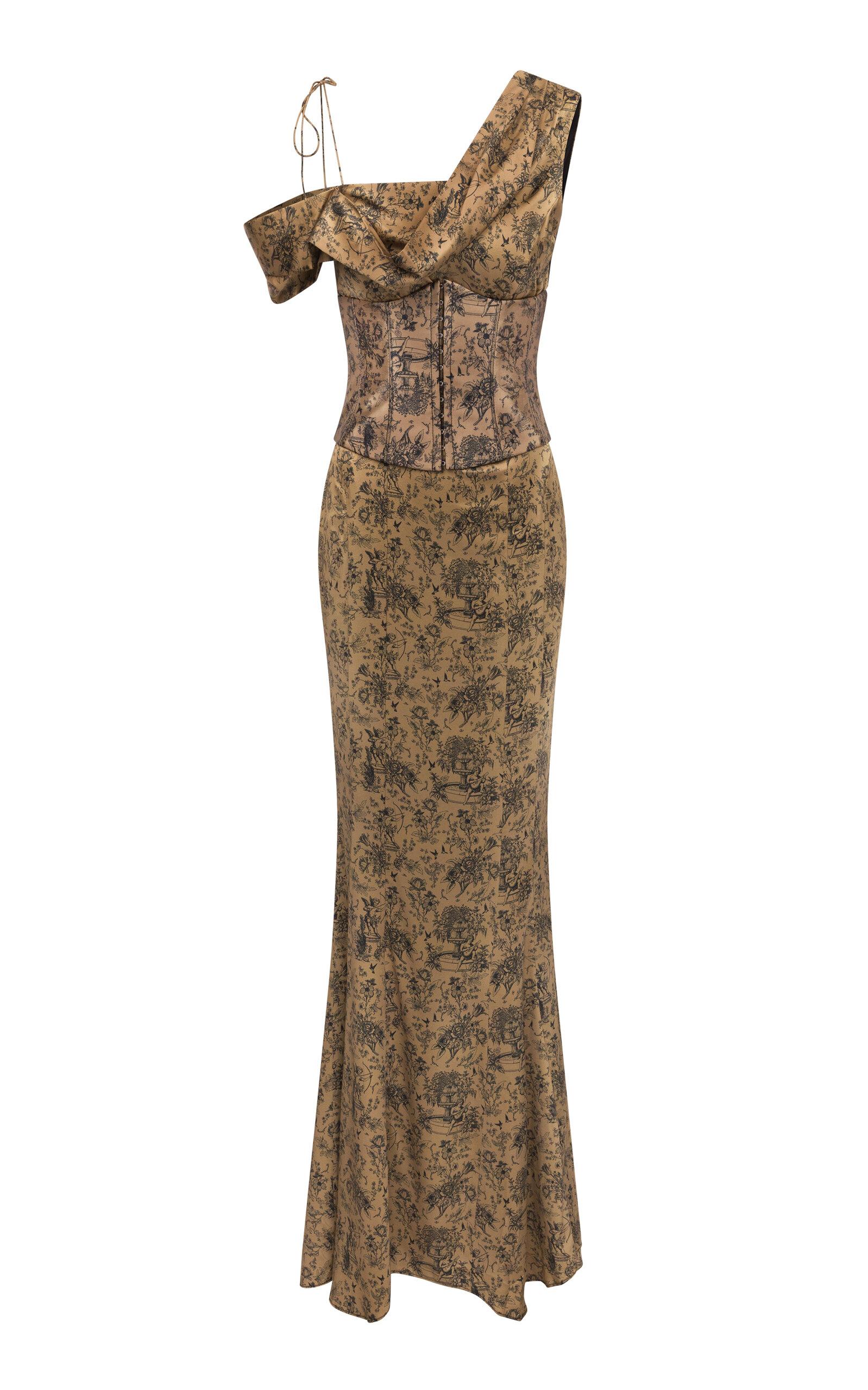 green emerald velvet dress ESPERANZA MAXI DRESS IN SEA GREEN SILK SATIN  DE LA VALI OFFICIAL