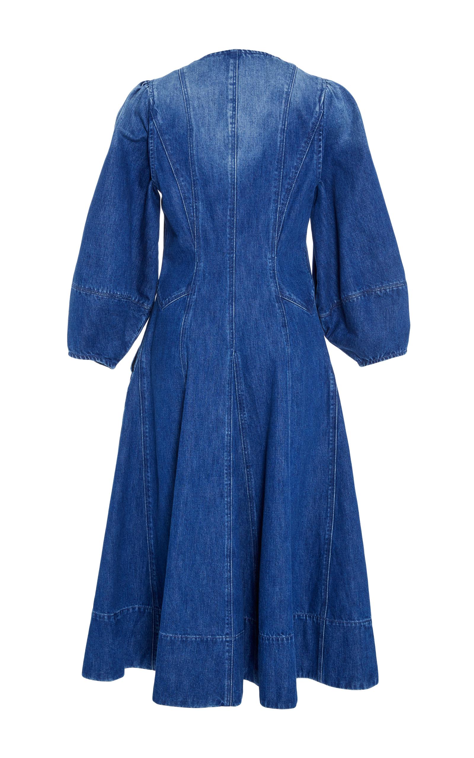 Ulla Johnson Dumas Denim Dress in Blue - Lyst