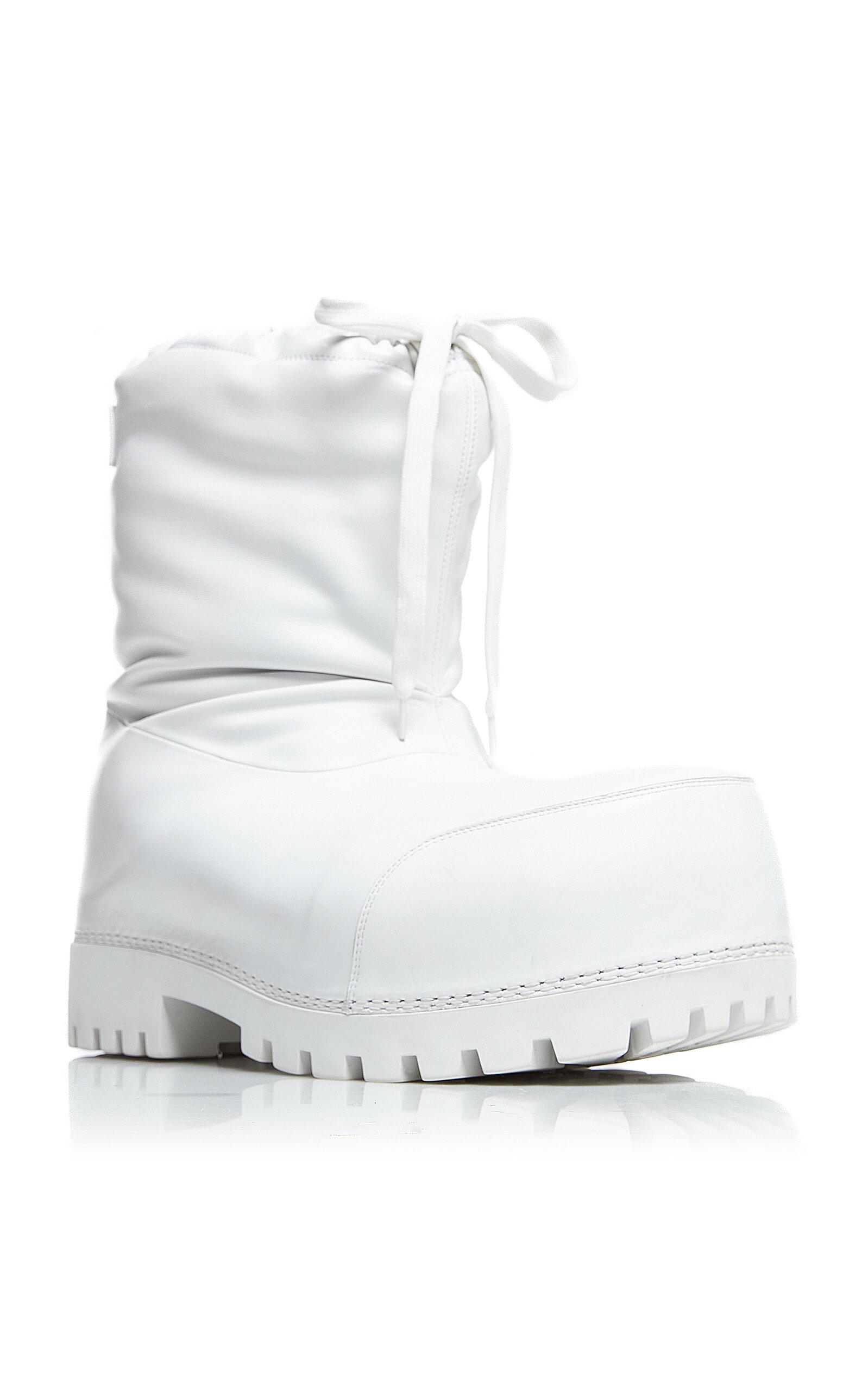 Balenciaga black and white boots deals