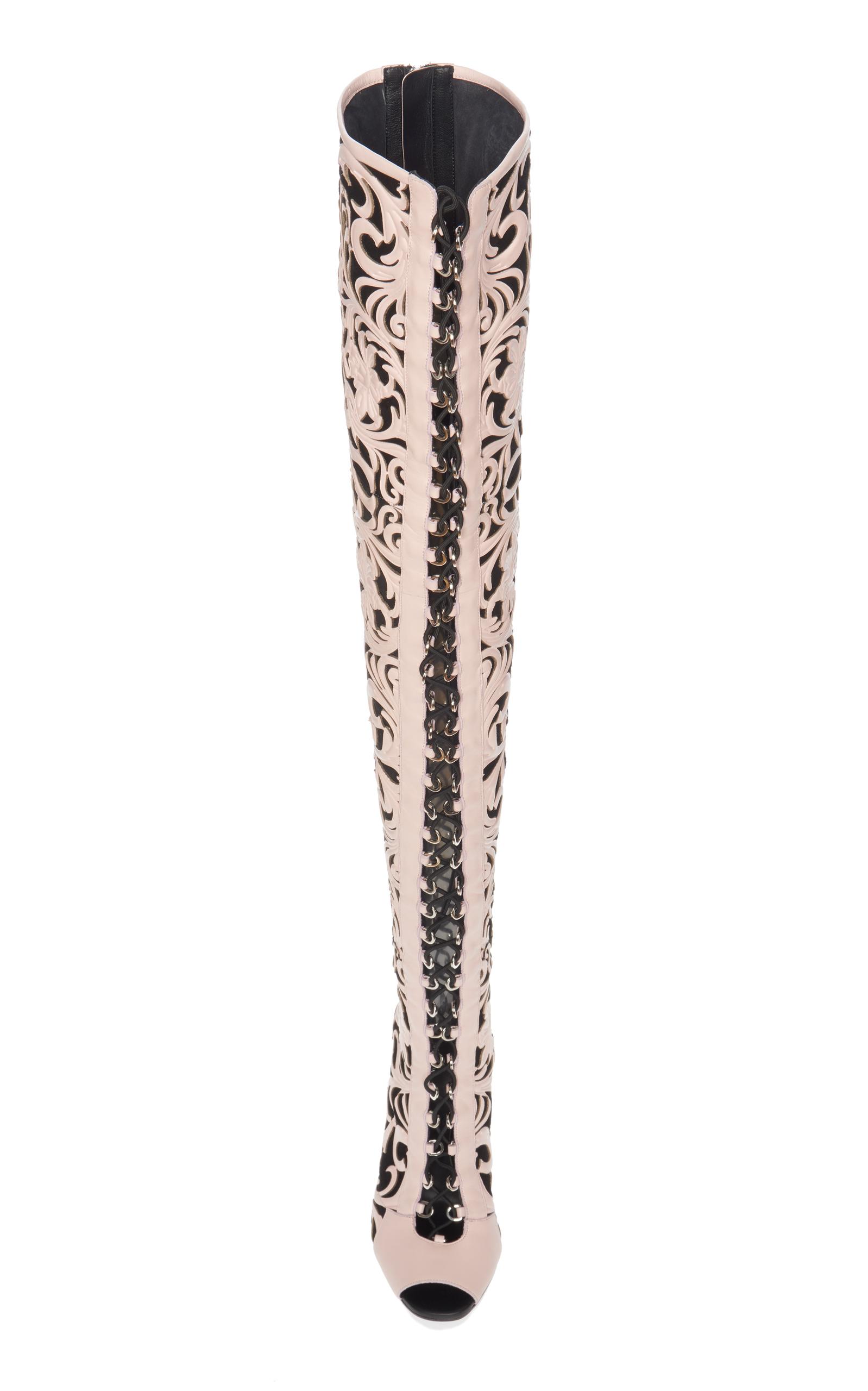balmain campbell over the knee boot