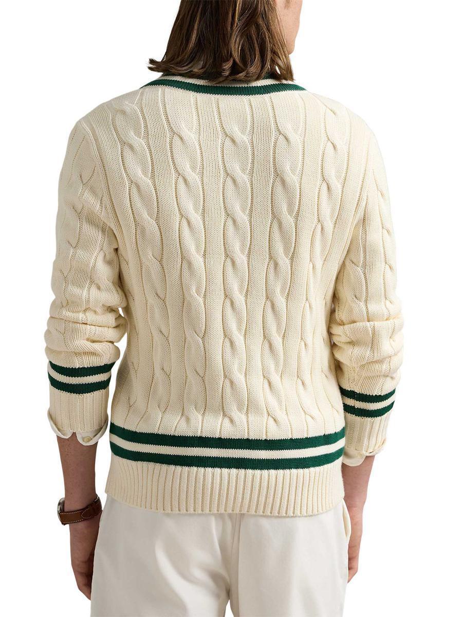 Ralph Lauren The Iconic Cricket Sweater in Natural for Men
