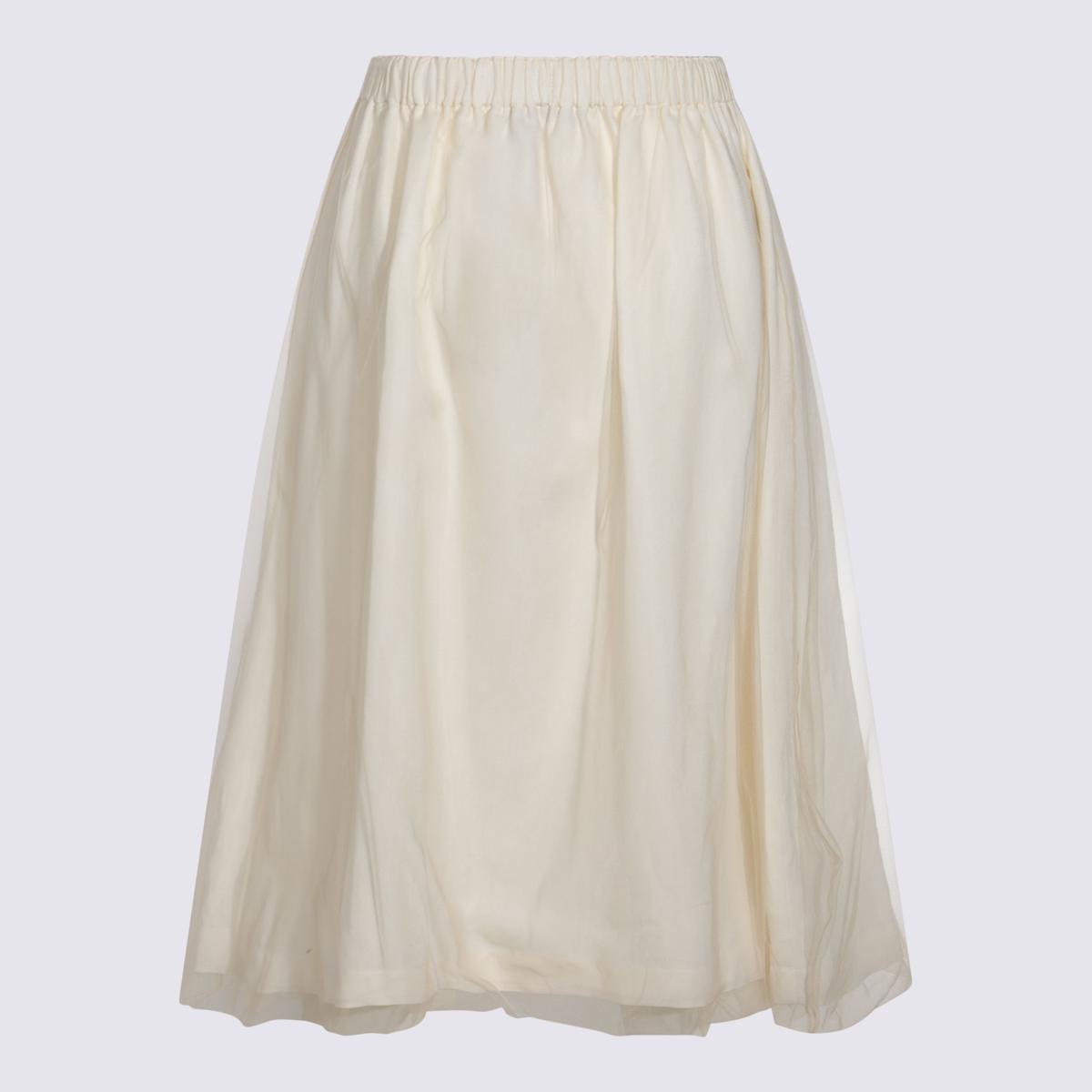 VIP【関税送料無料】希少 FABIANA FILIPPI WHITE VISCOSE SKIRT Fabiana Filippi Viscose Skirt in White | Lyst