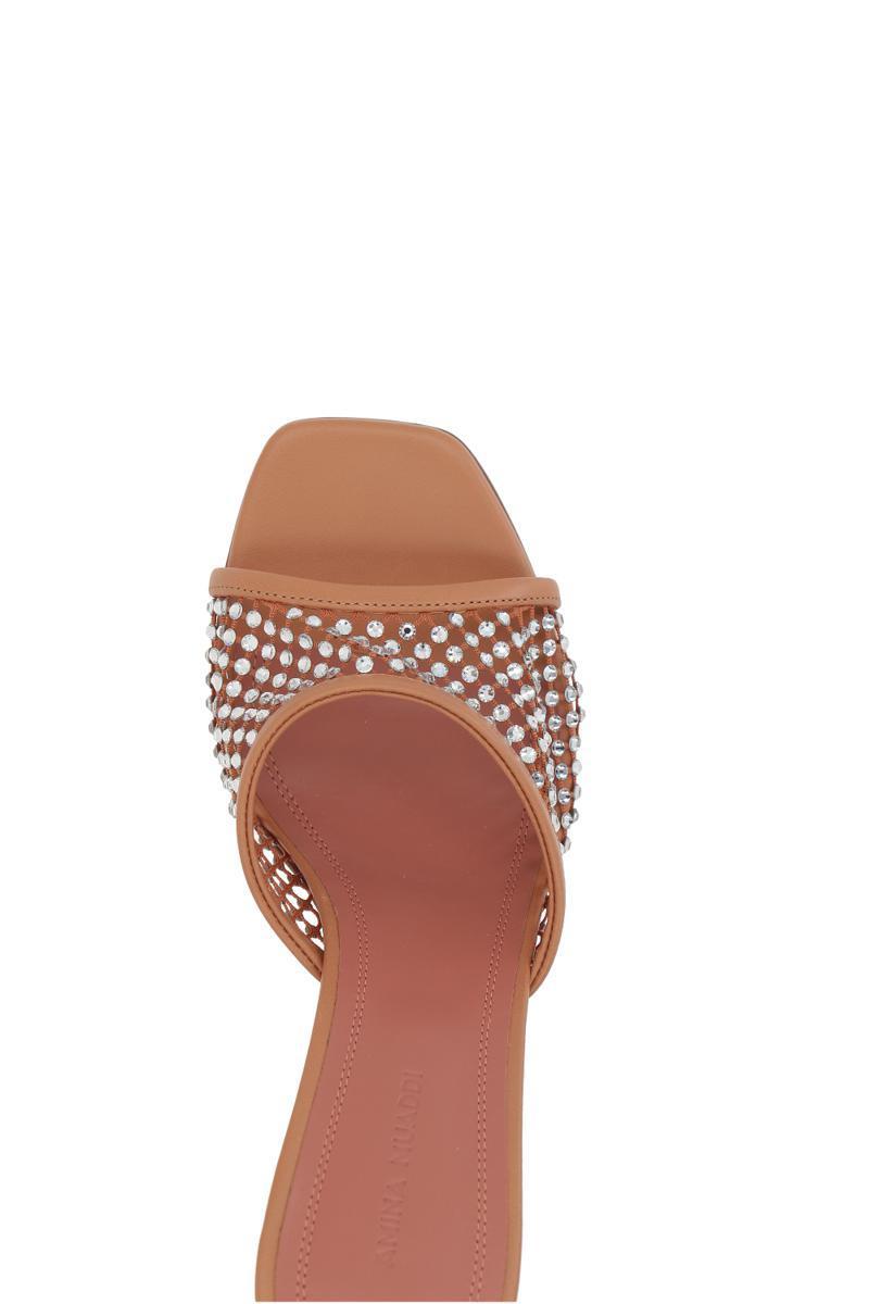 AMINA MUADDI Sandals in Pink | Lyst UK
