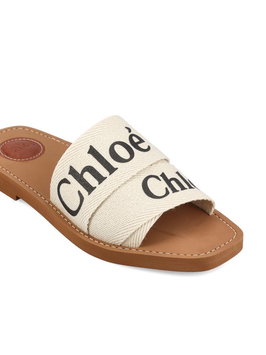 サンダル・ミュール CHLOE Women Sandals CHC22U188Z3 101 White Chloé Woody Open-Toe Sandals CHC22U188Z3-101 WHITE | IlDuomo