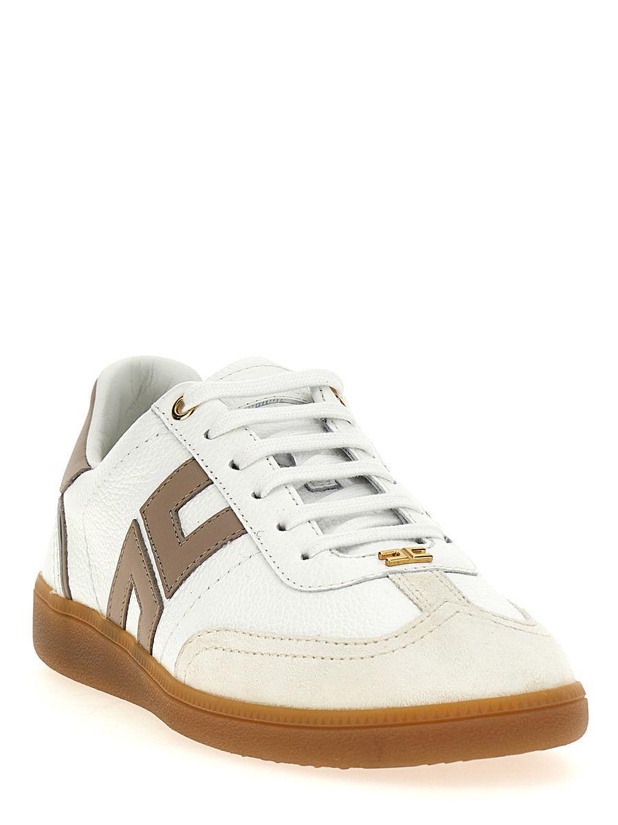 スニーカー ELISABETTA FRANCHI Woman Sneakers Ivory SA48G 360 ELISABETTA FRANCHI IVORY LEATHER SNEAKER – FerrarisBoutique