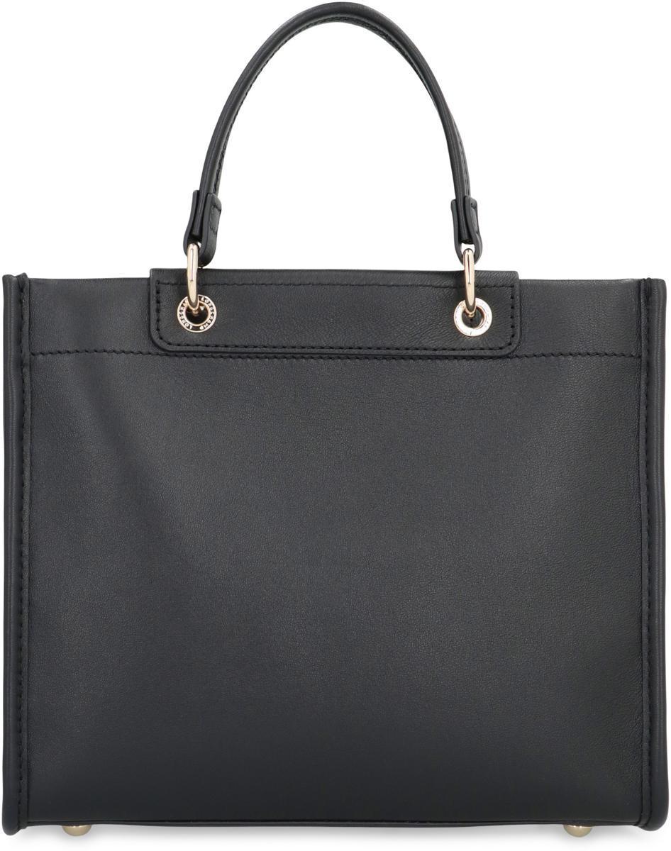 VIP【関税送料無料】希少 LONGCHAMP BLACK LEATHER CABAS TOTES Longchamp S Cabas Leather Bag in Black | Lyst