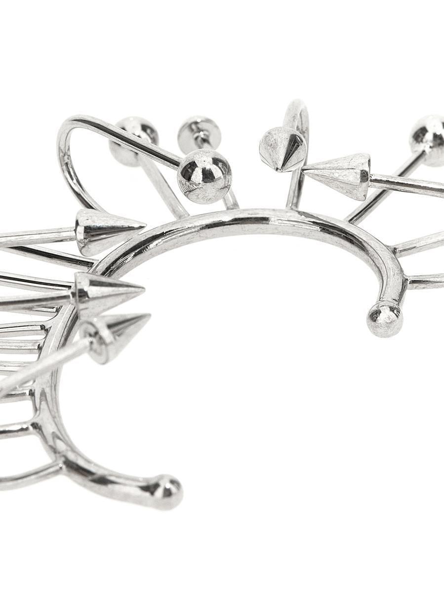 Jean Paul Gaultier 'The Spike' Earrings in White | Lyst UK