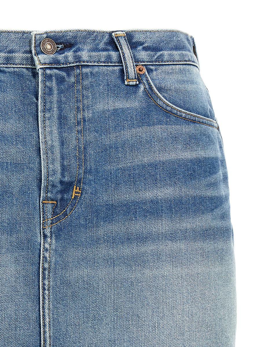 【送料&関税込】Tom Ford summer Stone Washed Denim Mini Skir Tom Ford 'Summer Stone Washed Denim Mini' Skirt in Blue | Lyst