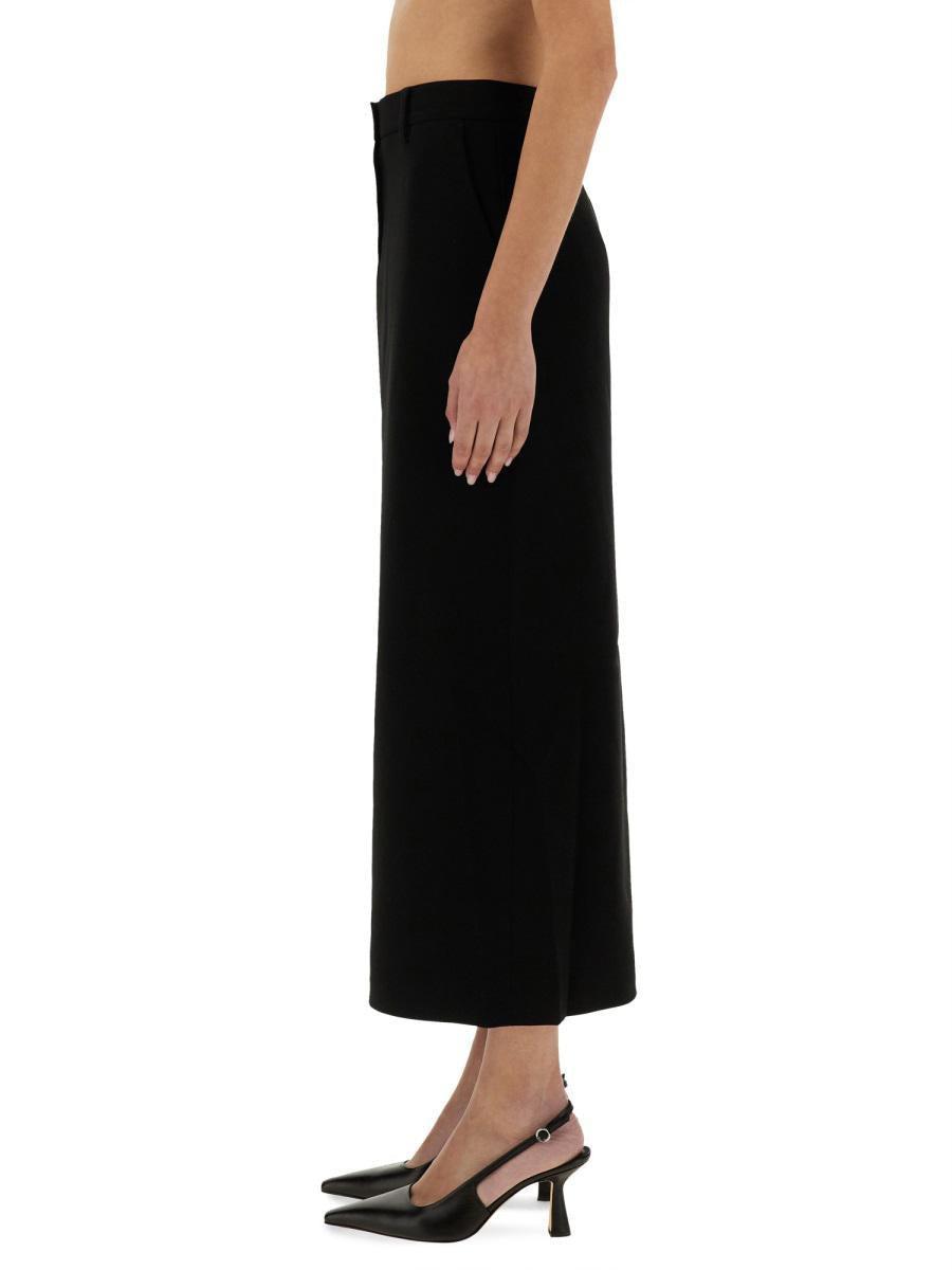 【送料&関税込】Michael Kors Textured Crepe Maxi Skirt Michael Kors Textured Crepe Maxi Skirt in Black | Lyst