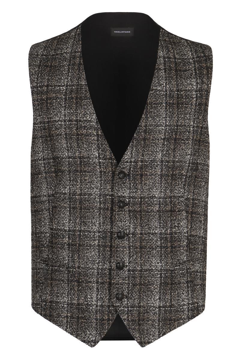 Tagliatore Brian Single-Breasted Vest in Black for Men | Lyst