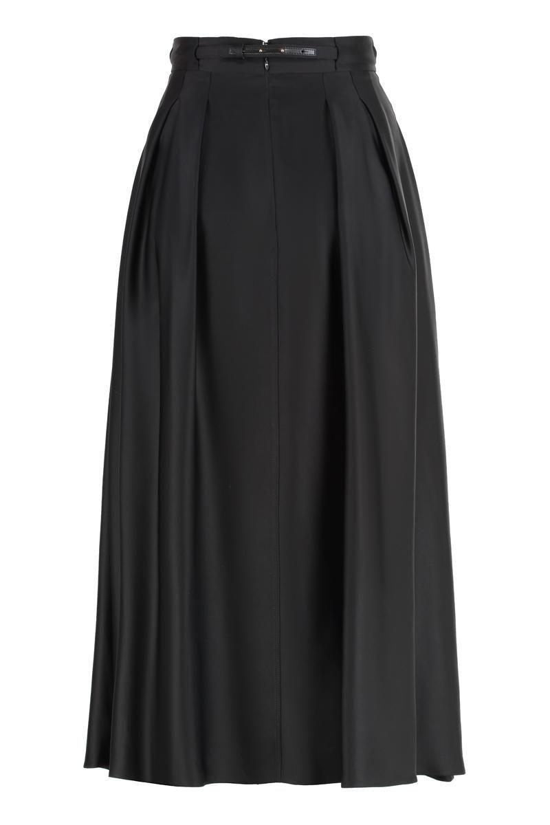 Elisabetta Franchi Full Skirt in Black | Lyst