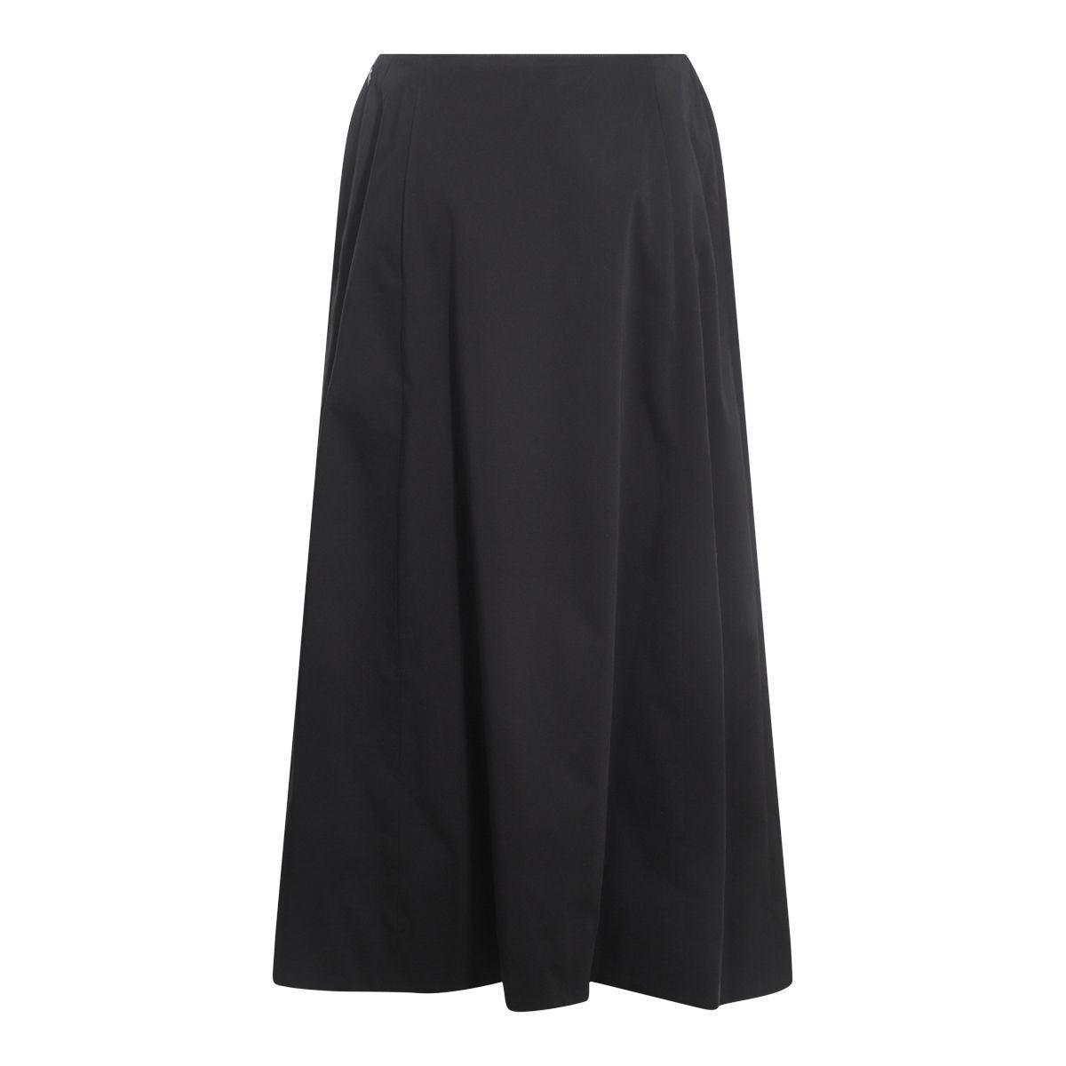Balenciaga Cotton Skirt in Black | Lyst