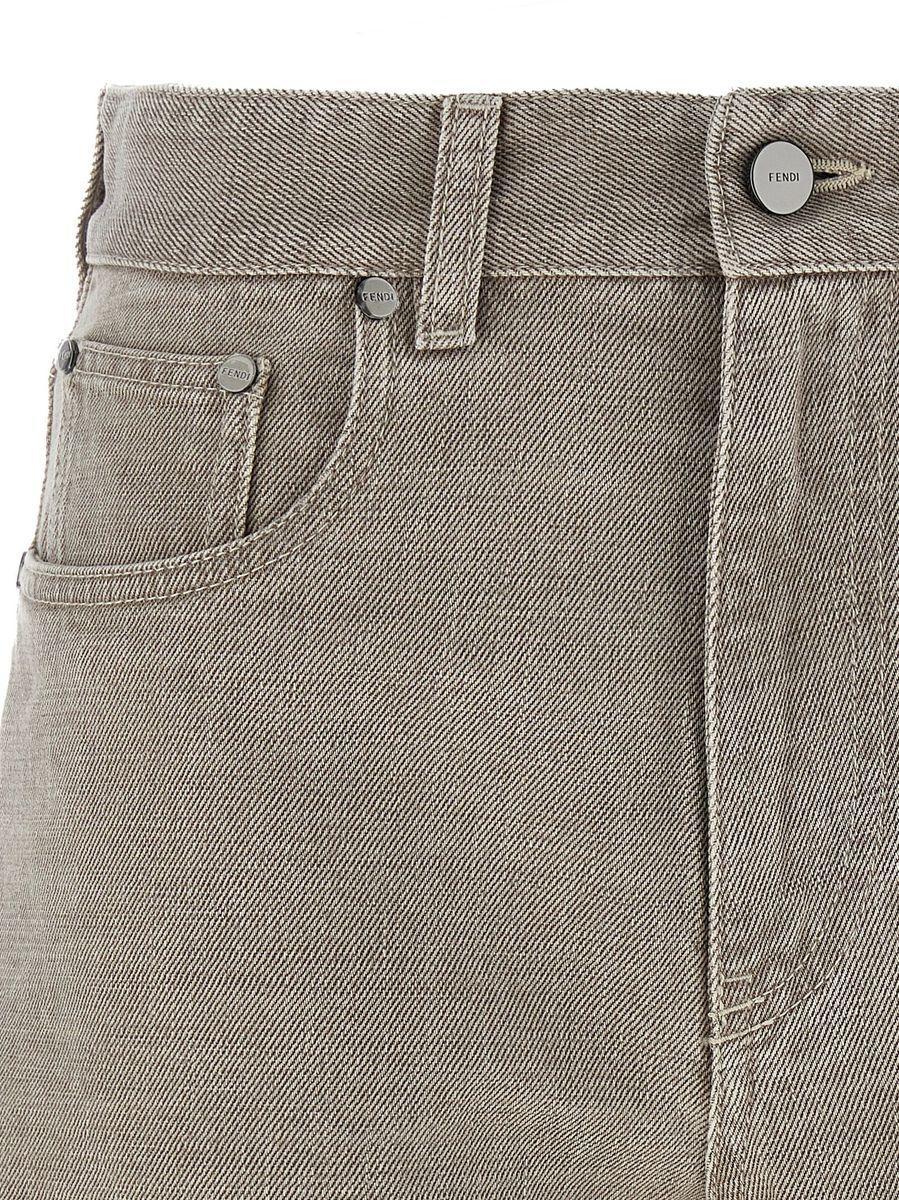 Fendi Stamp 1925' Shorts in Gray | Lyst