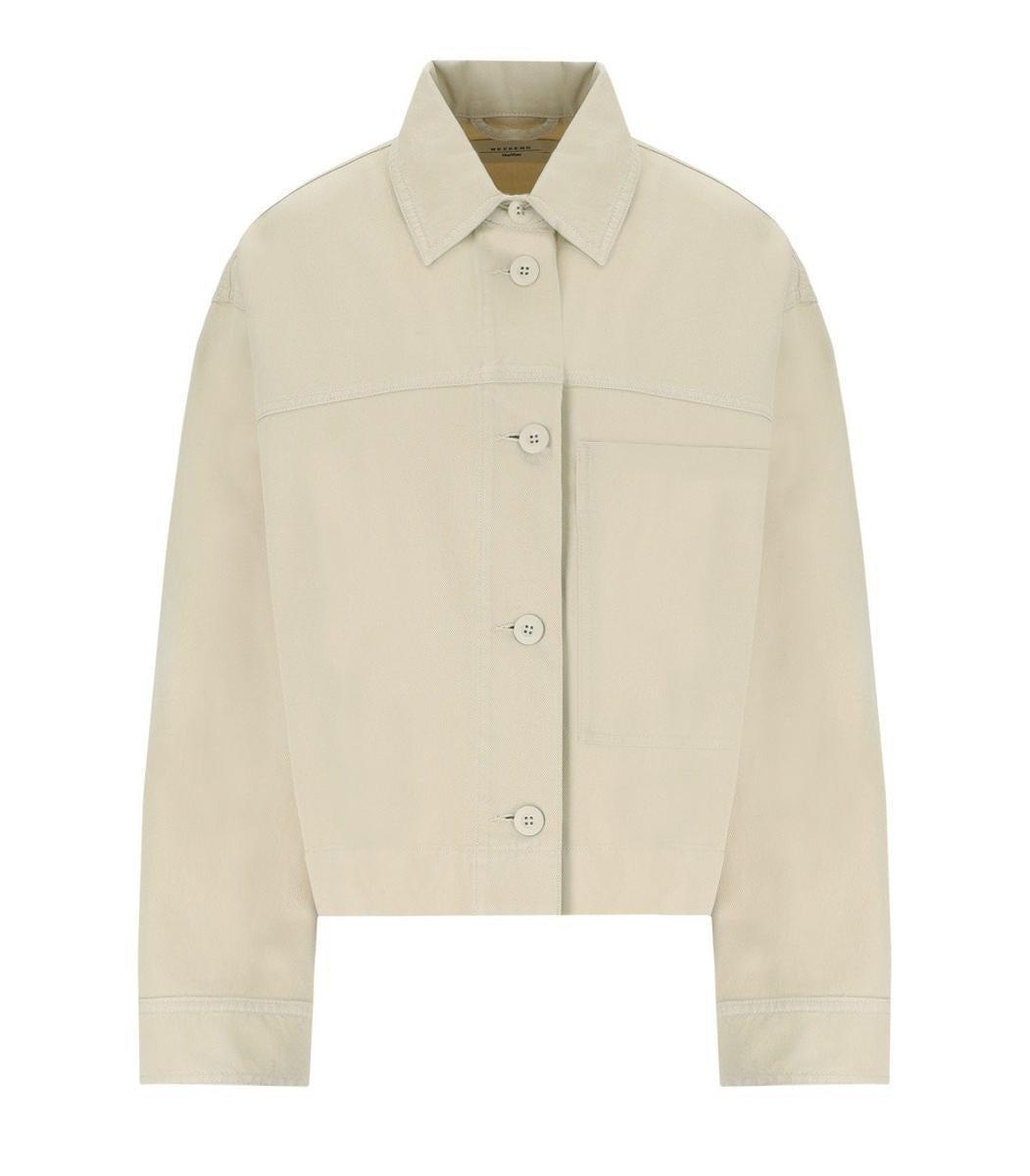 Max Mara Salita Sabbia Cotton Jacket in Natural | Lyst