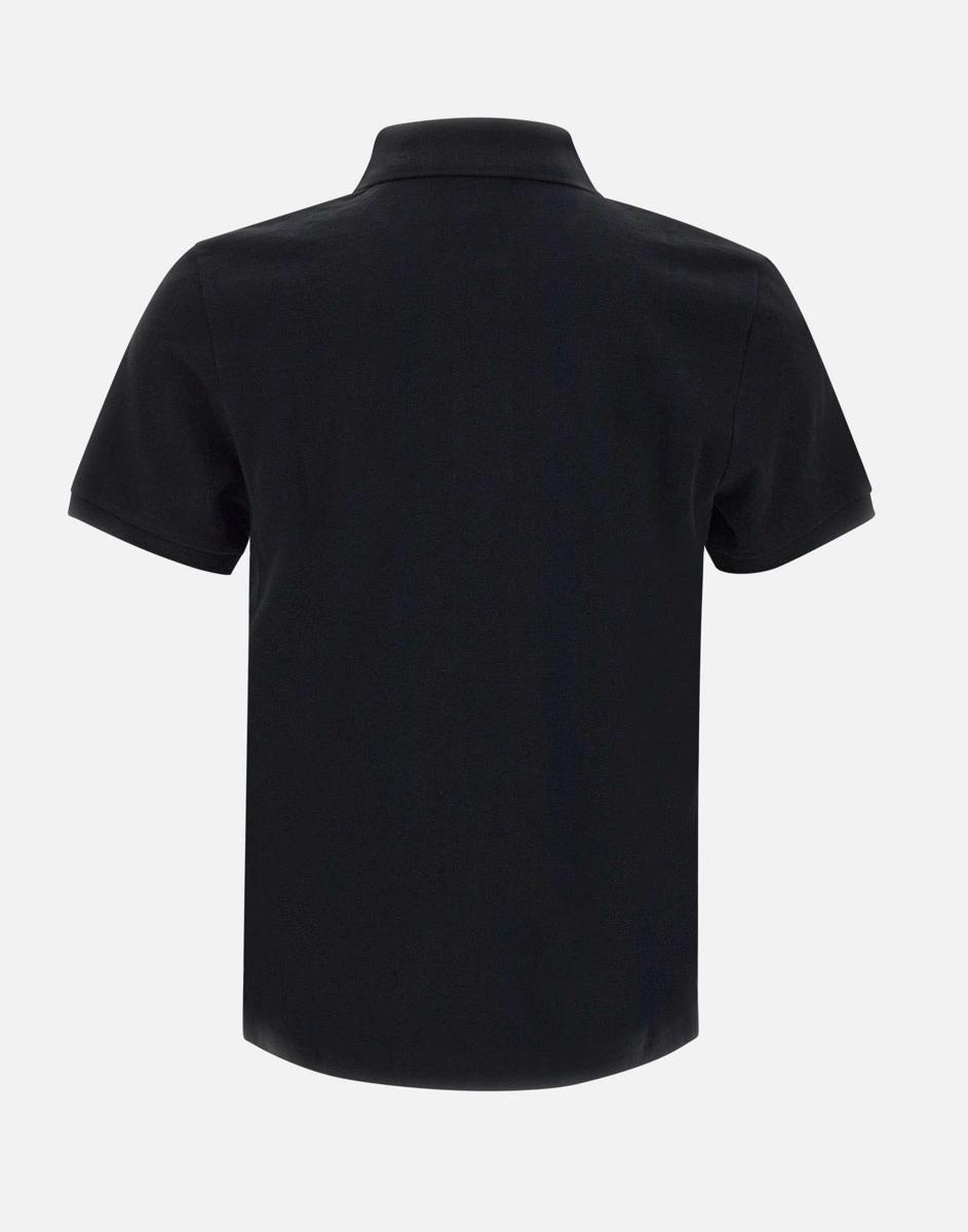 ★MOOSE KNUCKLES★パビリオン ポロTシャツ Black Polo shirt with patch Moose Knuckles - Polo Ralph