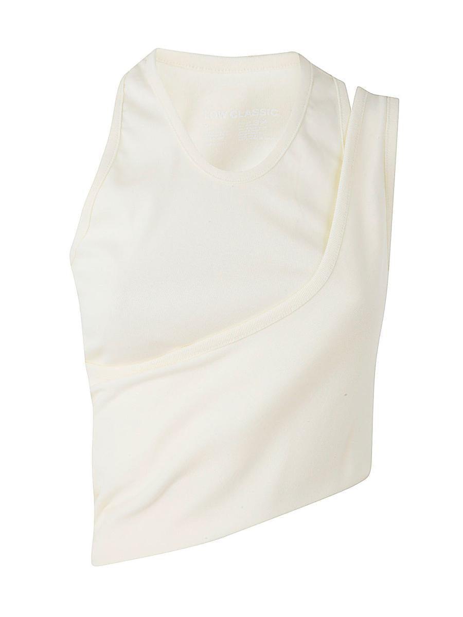 トップス low classic HOLE POINT TOP - CREAM Low Classic Hole Point Top in White | Lyst