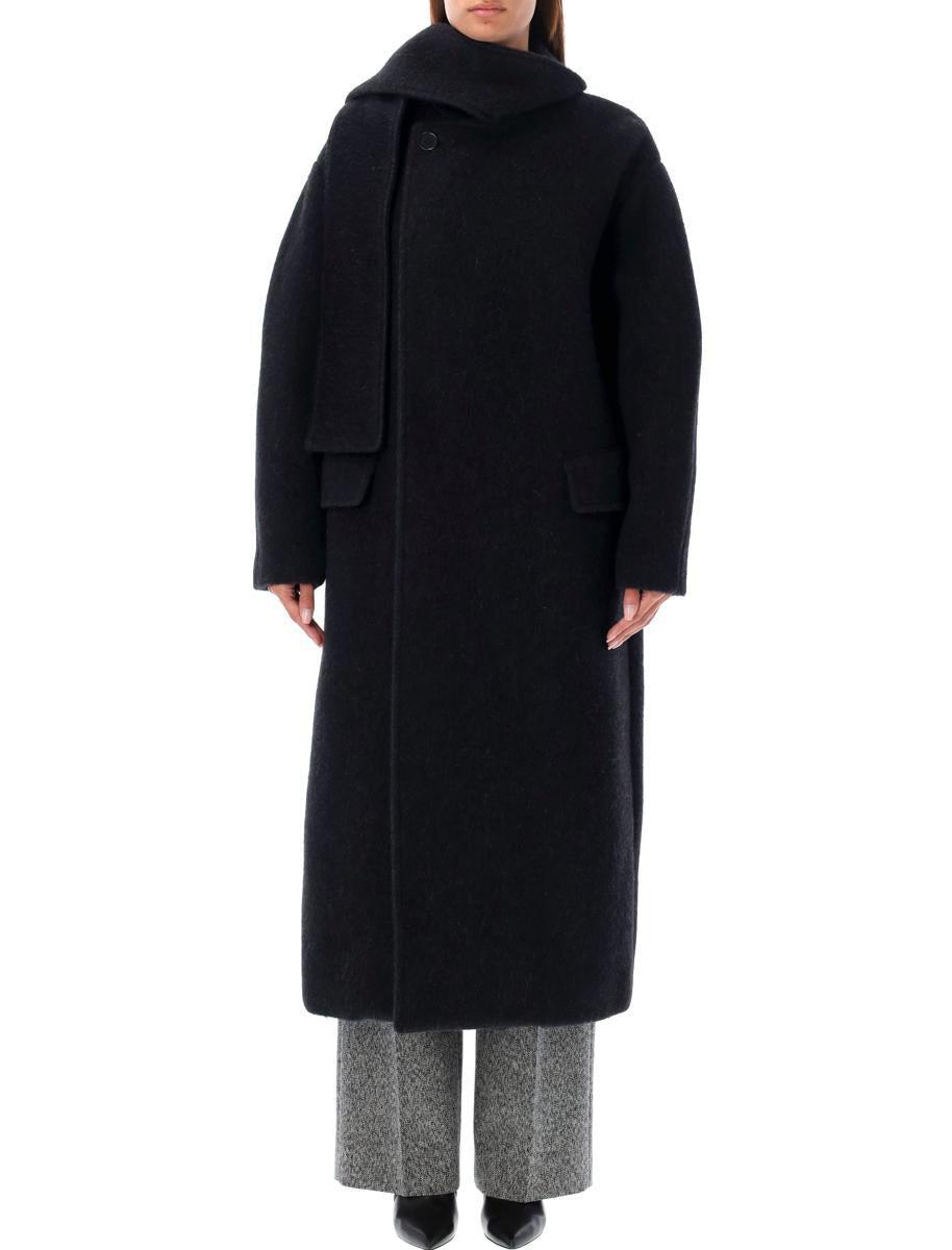 msgm-Black-Scarfed-Collar-Long msgm-Black-Scarfed-Collar-Long