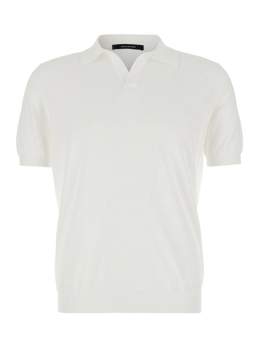 Tシャツ・カットソー TAGLIATORE Basic short-sleeved cotton polo shirt Tagliatore Polo Short Sleeve | ShopSimon