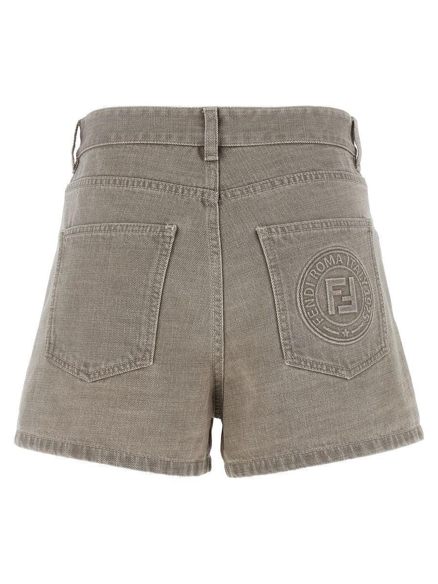 【関税込み】fendi FENDI STAMP 1925' SHORTS Fendi Stamp 1925' Shorts in Gray | Lyst