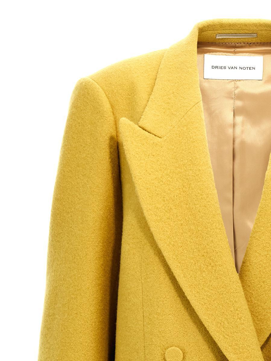 ジャケット DRIES VAN NOTEN 'Blink' blazer Yellow Dries Van Noten 'Blink' Blazer in Yellow | Lyst