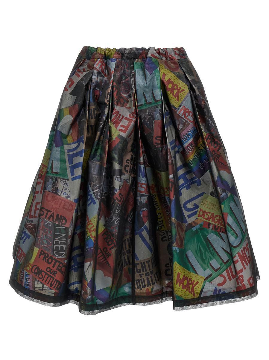 スカート COMME DES GARCONS Structured midi skirt Multicolor comme-des-garcons-MULTICOLOR-