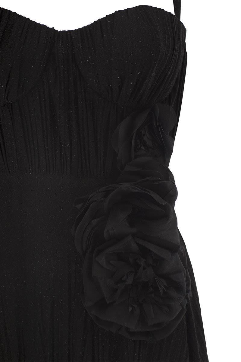 Elisabetta Franchi Carpet Lurex Jersey Dress With