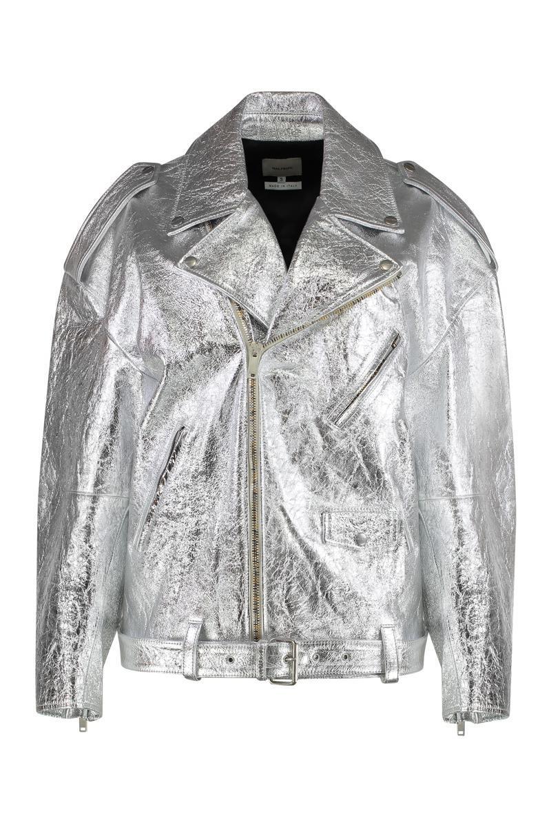 ジャケット HALFBOY Silver leather jacket Halfboy Jackets for Women | Online Sale up to 75% off | Lyst
