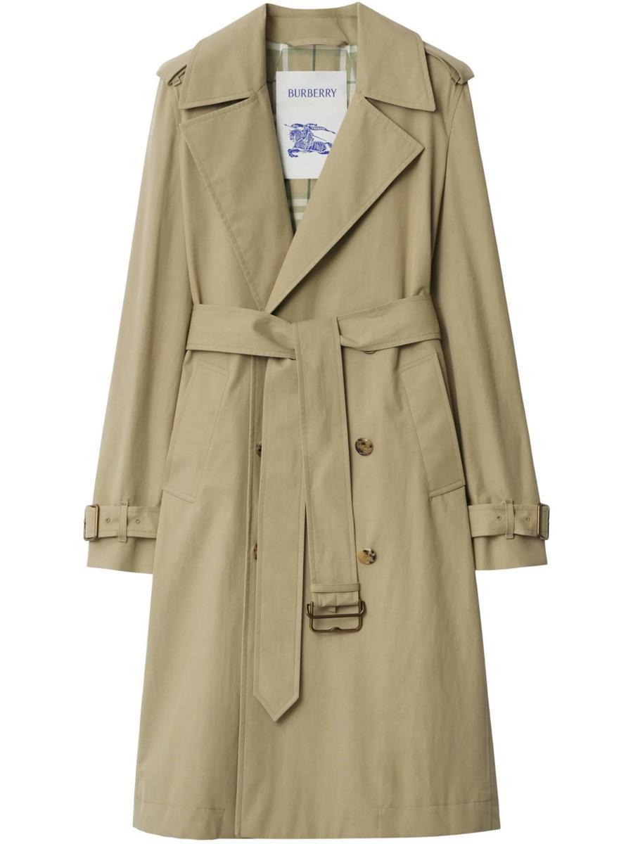 Burberry Coats in Natural | Lyst