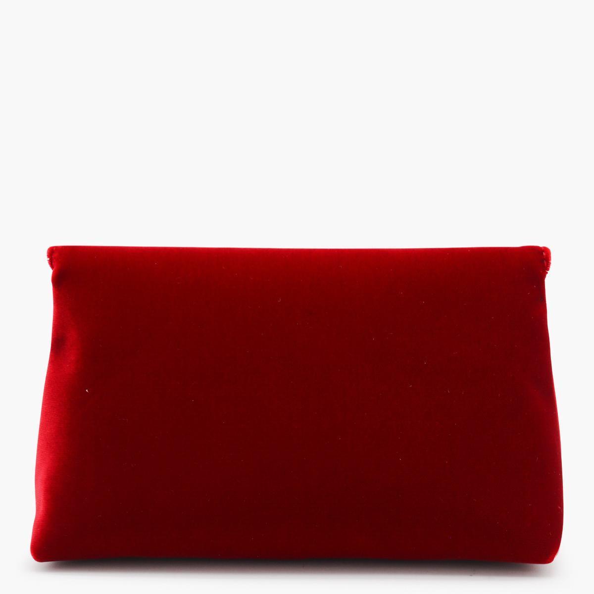 TOM FORD RED VELVET AND VISCOSE SHOULDER BAG TOM FORD RED VELVET AND VISCOSE SHOULDER BAG