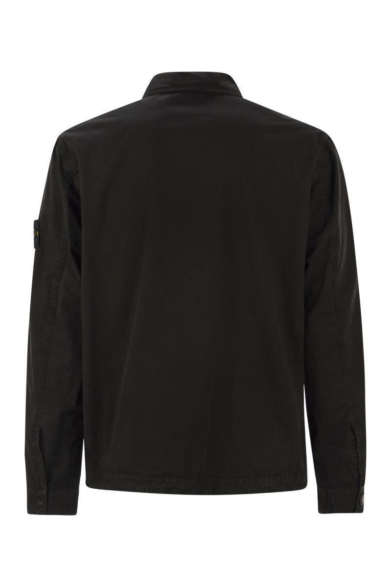 Tシャツ・カットソー STONE  Overshirt with chest pocket and two-way zip Stone Island Overshirt With Chest Pocket And Two-Way Zip in