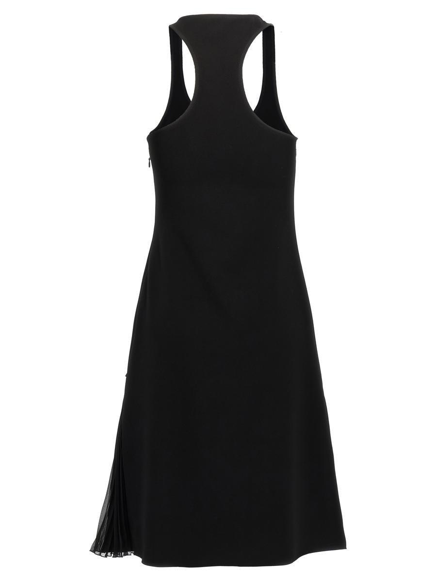 Courreges 'Infinty Pleats A-Line' Dress in Black | Lyst