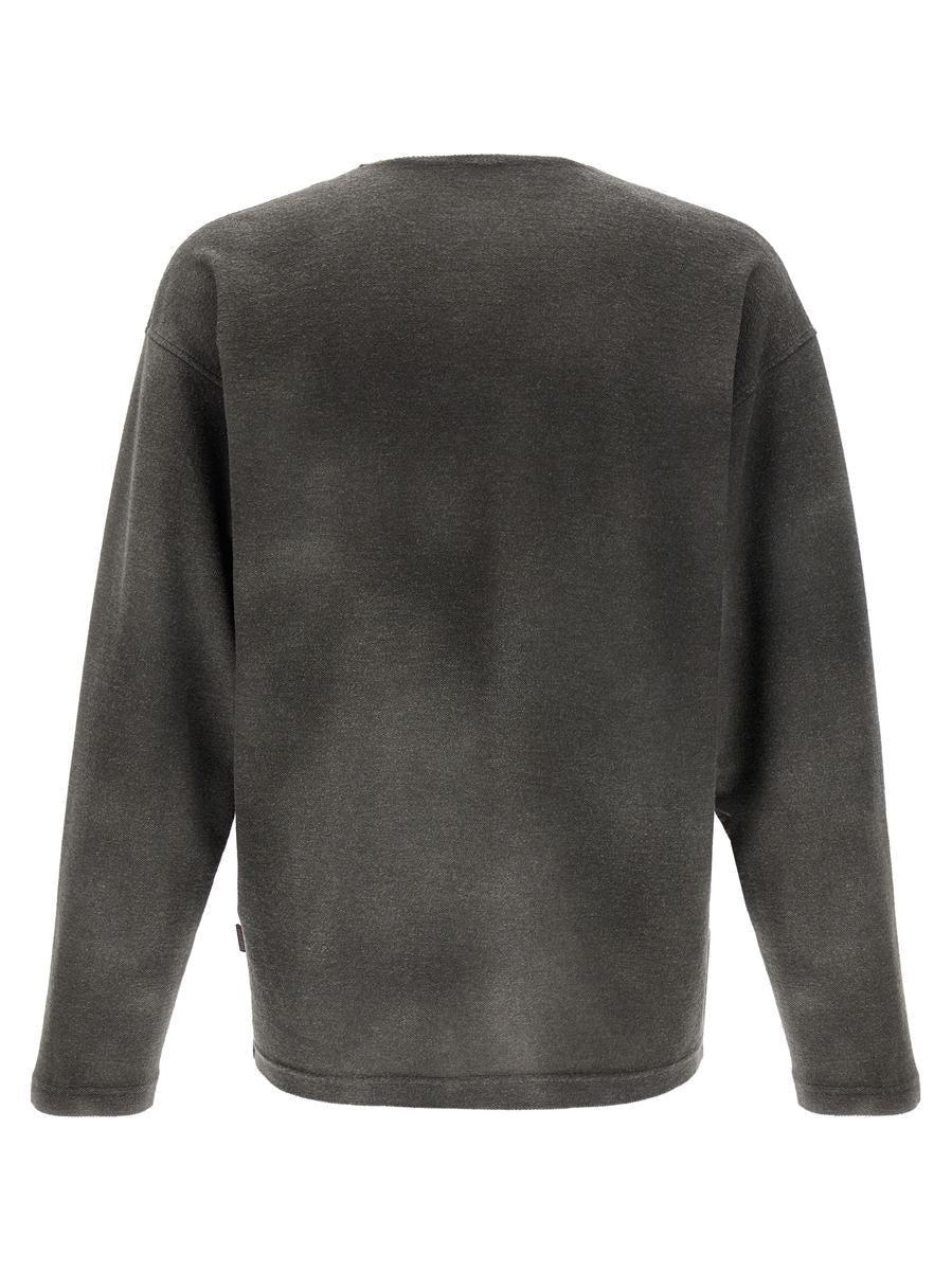 Tシャツ・カットソー DIESEL Grey Stretch Cotton Blend S-Ruben Sweatshirt DIESEL 'S-Ruben' Sweatshirt in Gray for Men | Lyst
