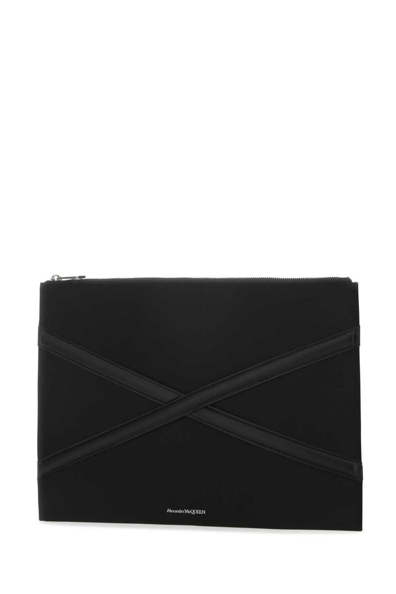 クラッチバッグ Alexander Mcqueen Black fabric beauty-case McQueen Beauty Case in Black for Men | Lyst