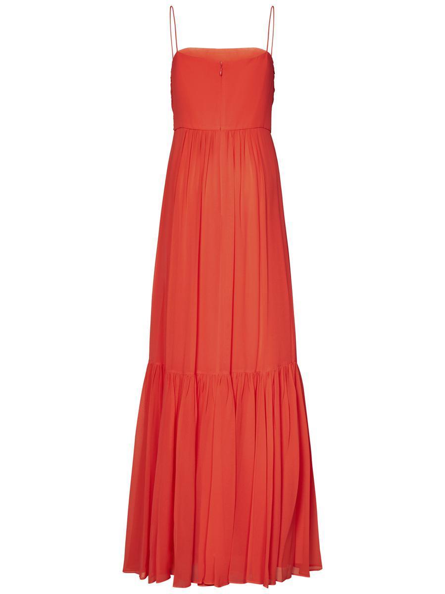 【関税＆送料込み】Max Mara Studio Pioppo Long Dress Max Mara Studio Pioppo Long Dress in Red | Lyst
