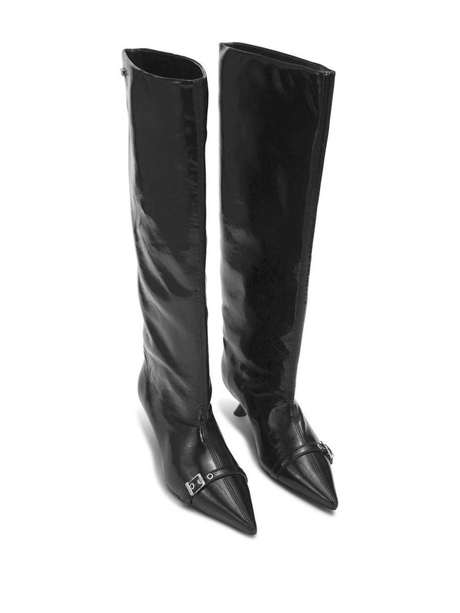 【GANNI】Synthetic Naplack Boots Ganni Synthetic Naplack Boots in Black | Lyst