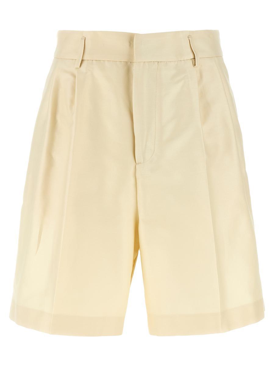 ショートパンツ FABIANA FILIPPI Silk cotton bermuda shorts Beige Fabiana Filippi Silk Cotton Bermuda Shorts in Natural | Lyst