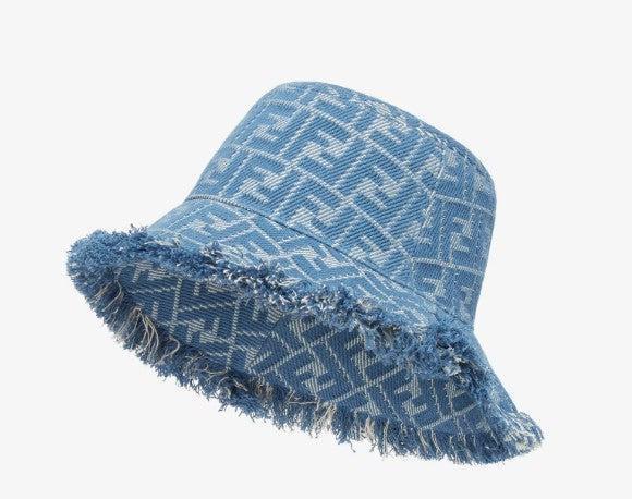 ハット FENDI FF canvas hat Blue Hat Cotton Blue | Fendi
