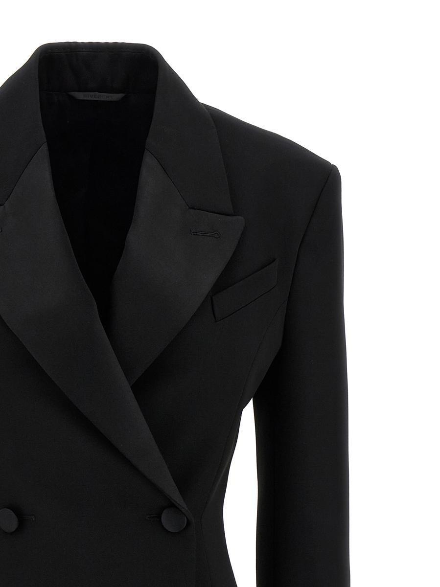 【関税込み】GIVENCHY Blazer with pleated back Givenchy Pleated Back Blazer in Black | Lyst