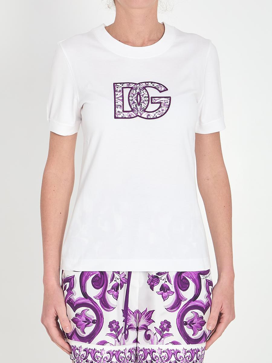 Dolce & Gabbana Dolce&Gabbana Maiolica T-Shirt in White