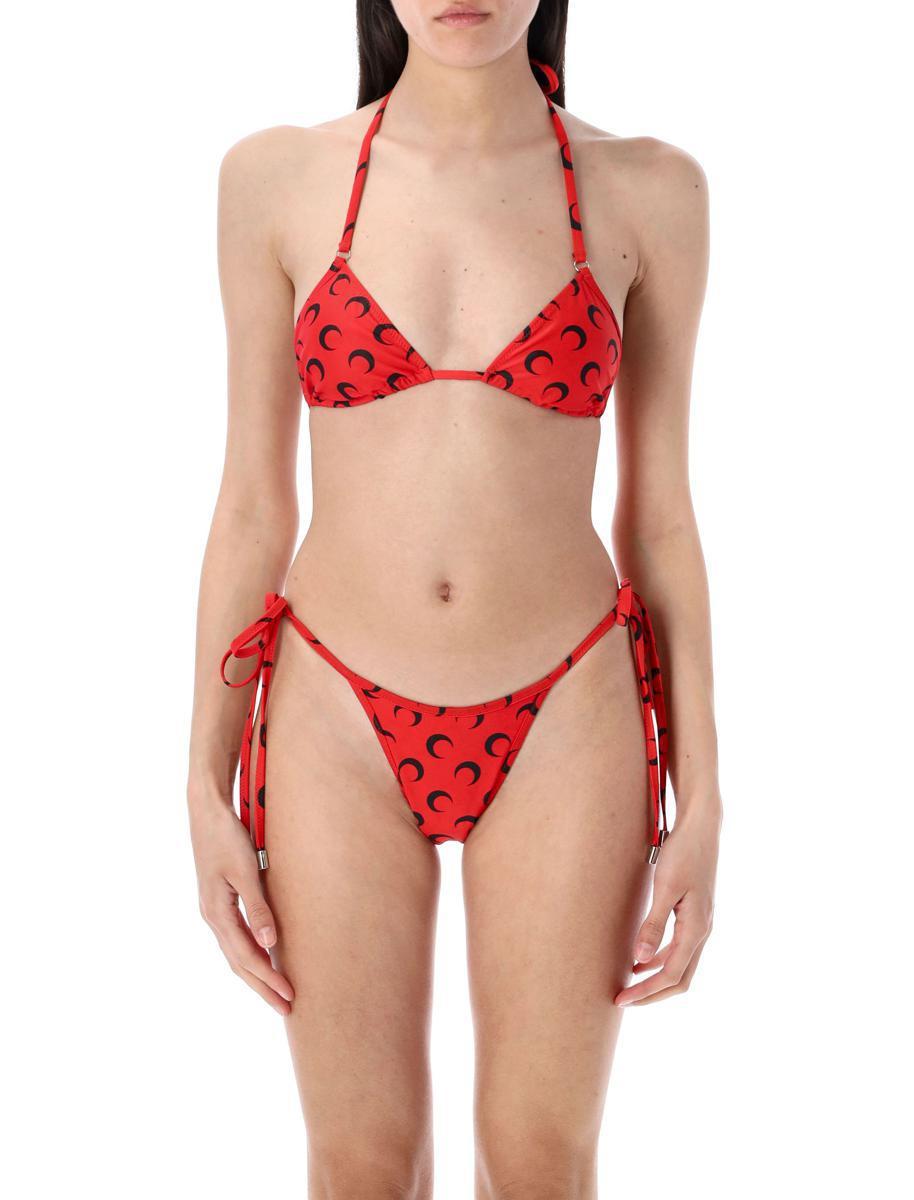 Marine Serre Black Active Bikini Marine Serre